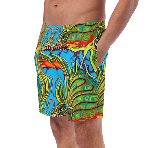 Psychedelic, Ettore Tito on a Swim Trunks