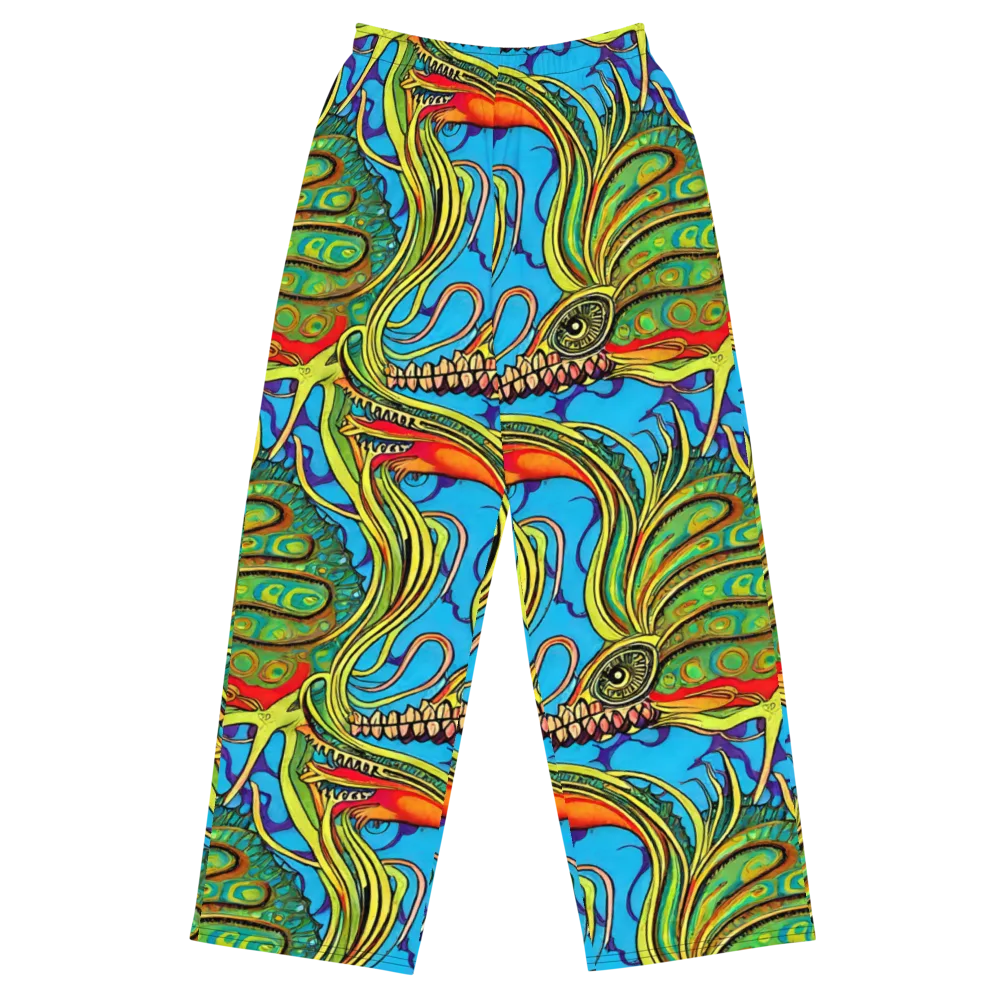 Psychedelic, Ettore Tito on Wide-Leg Pants — Front