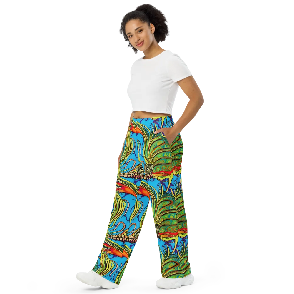 Psychedelic, Ettore Tito on Wide-Leg Pants — Left Front