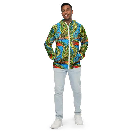 Psychedelic, Ettore Tito on a Men's Windbreaker