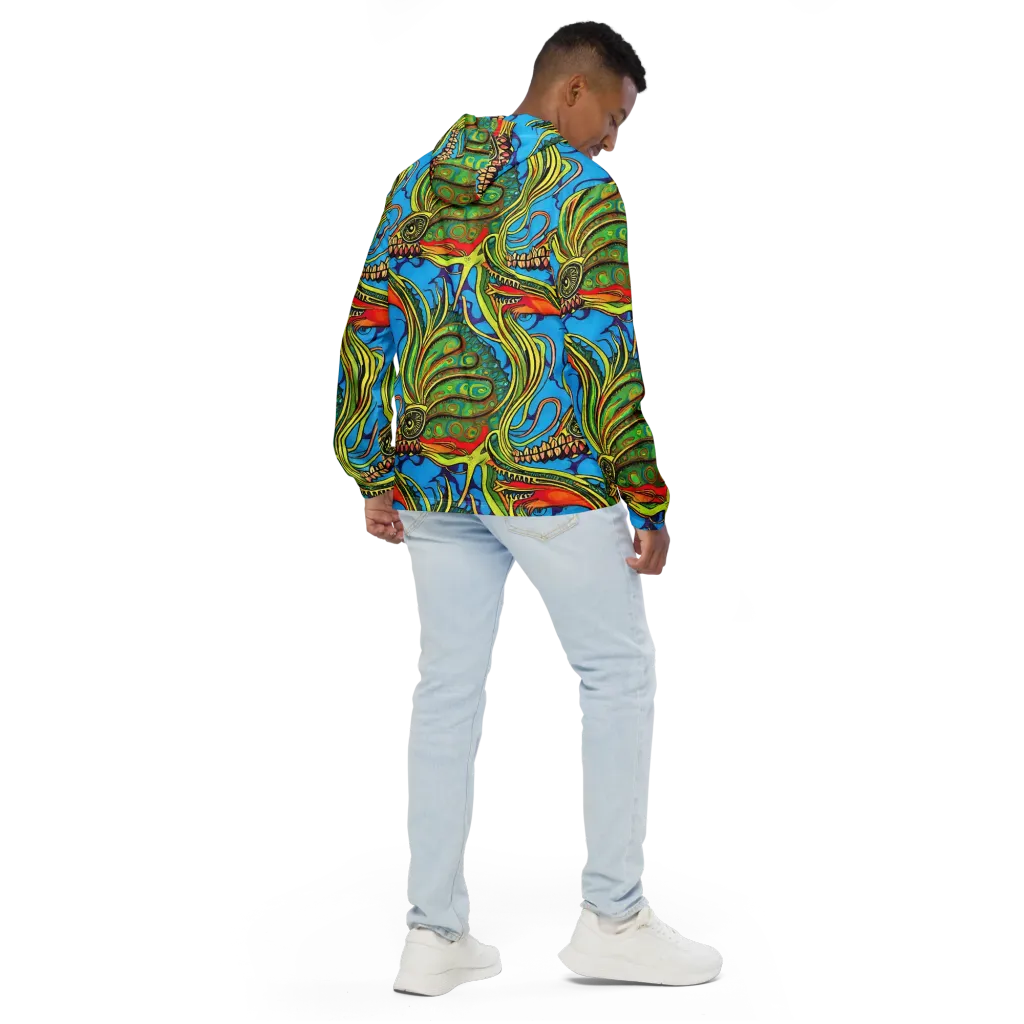Psychedelic, Ettore Tito on Men's Windbreaker — Back