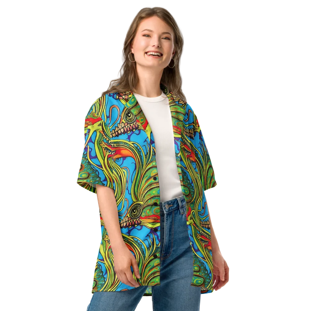 Psychedelic, Ettore Tito on Button Shirt — Front
