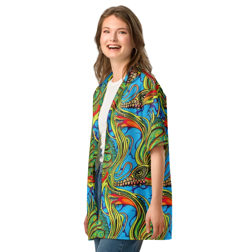 Psychedelic, Ettore Tito on Button Shirt — Left Front