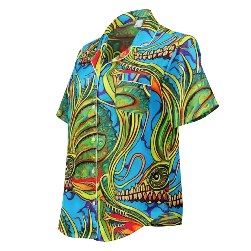 Psychedelic, Ettore Tito on a Women's Short Sleeve Pajama Top