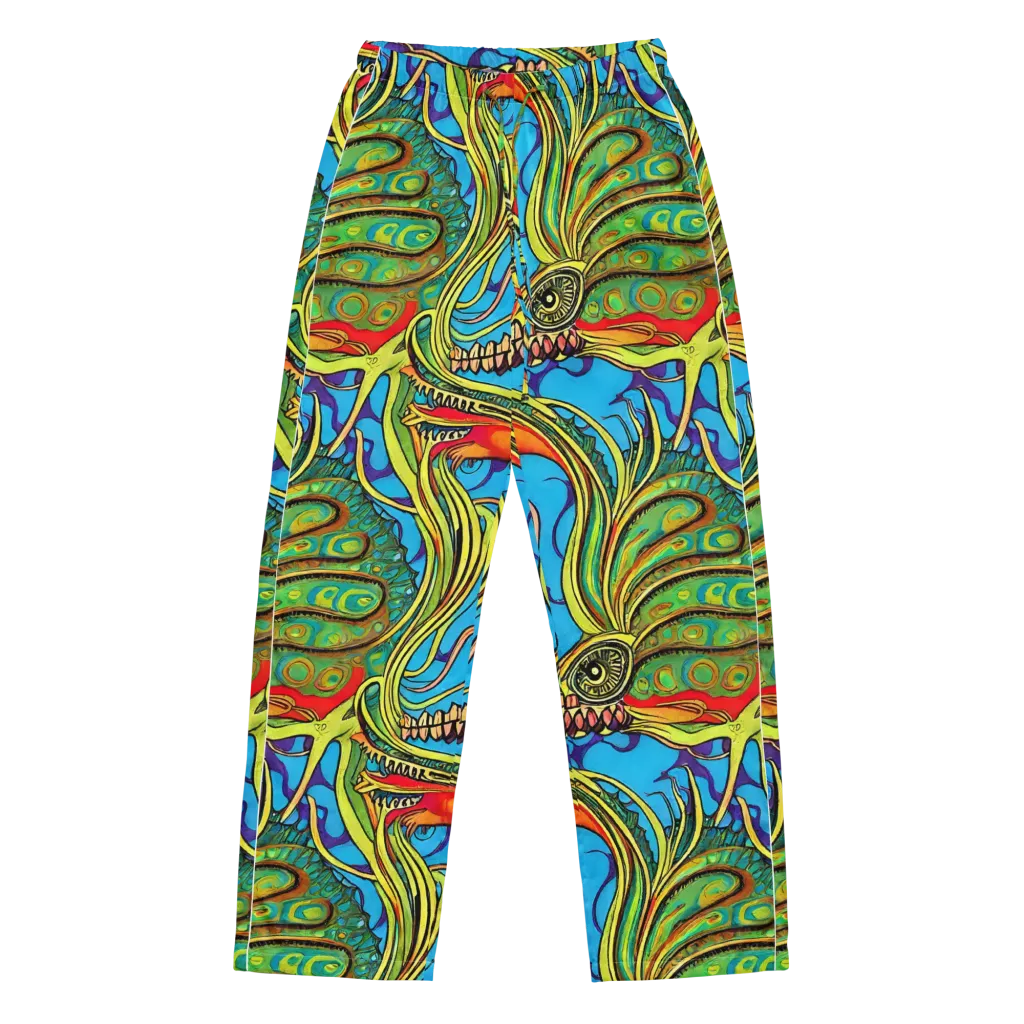 Psychedelic, Ettore Tito on Women's Pajama Pants — Front
