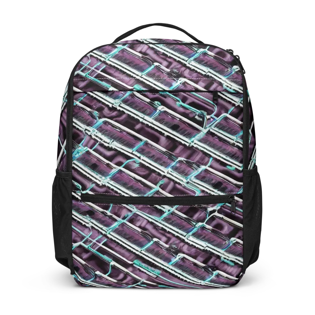 Trendy, Fashionable, Optical Illusion on Utility Backpack — Front