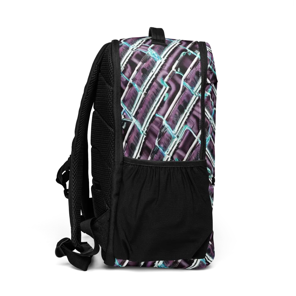 Trendy, Fashionable, Optical Illusion on Utility Backpack — Right