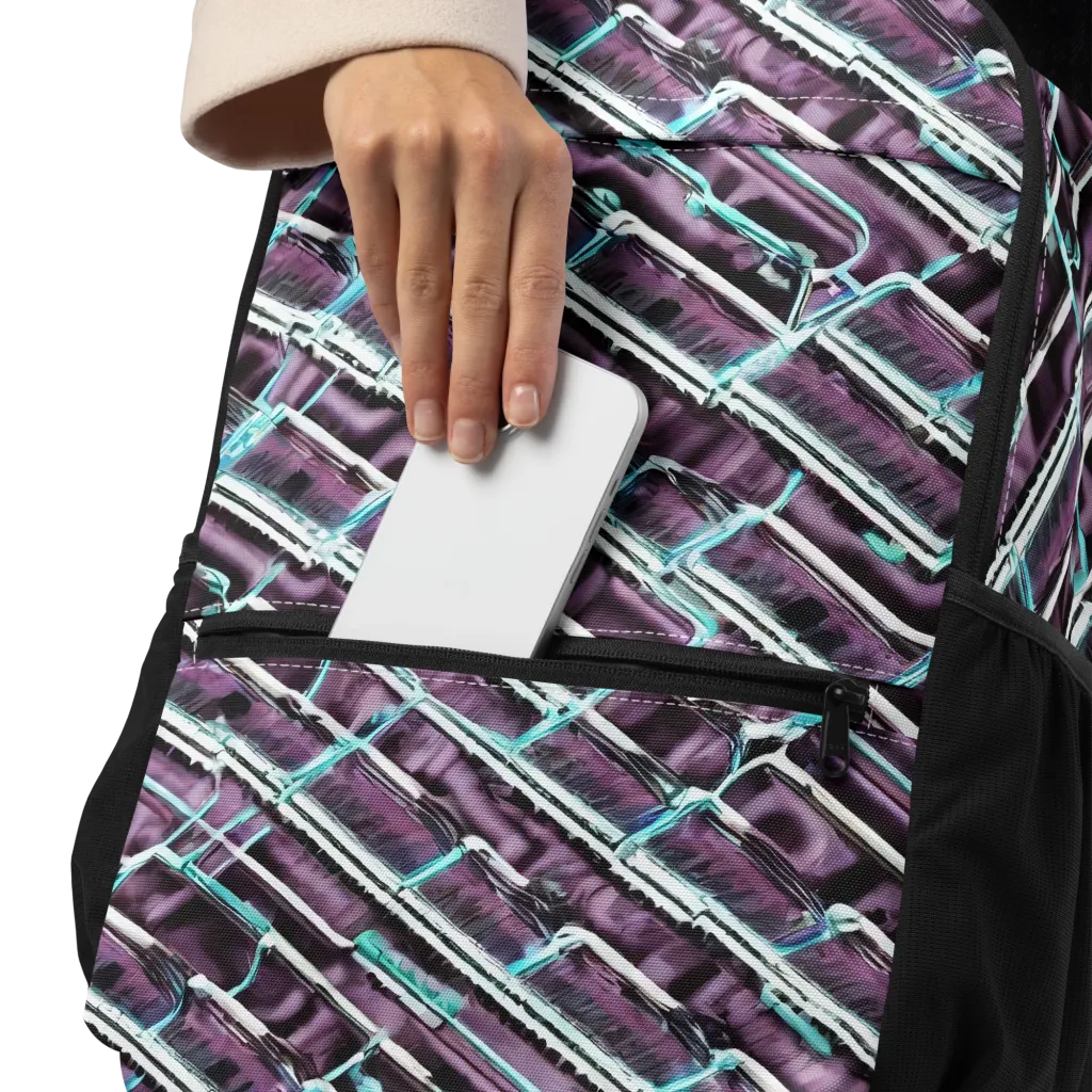 Trendy, Fashionable, Optical Illusion on Utility Backpack — Product details