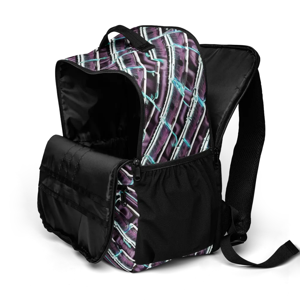 Trendy, Fashionable, Optical Illusion on Utility Backpack — Product details 2