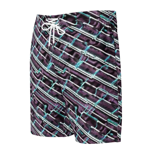 Trendy, Fashionable, Optical Illusion on a Men's Board Shorts