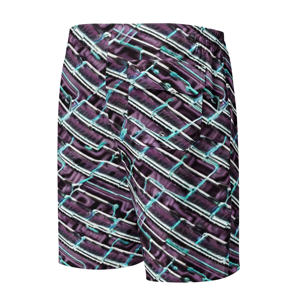 Trendy, Fashionable, Optical Illusion on Men's Board Shorts — Back