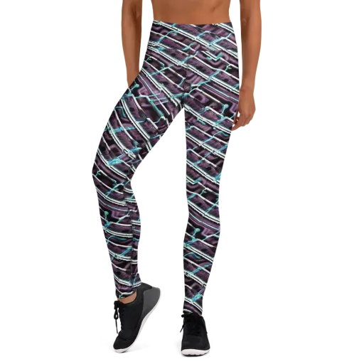 Trendy, Fashionable, Optical Illusion on a Yoga Leggings