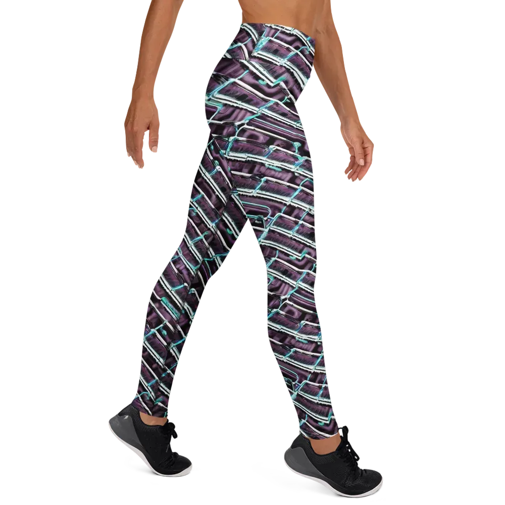 Trendy, Fashionable, Optical Illusion on Yoga Leggings — Right
