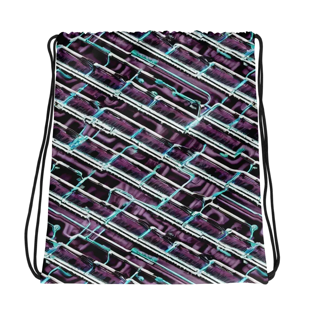 Trendy, Fashionable, Optical Illusion on Drawstring Bag — Photo