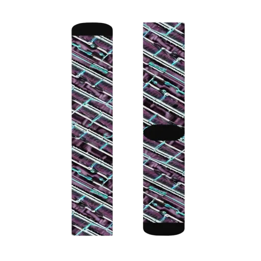 Trendy, Fashionable, Optical Illusion on a Socks