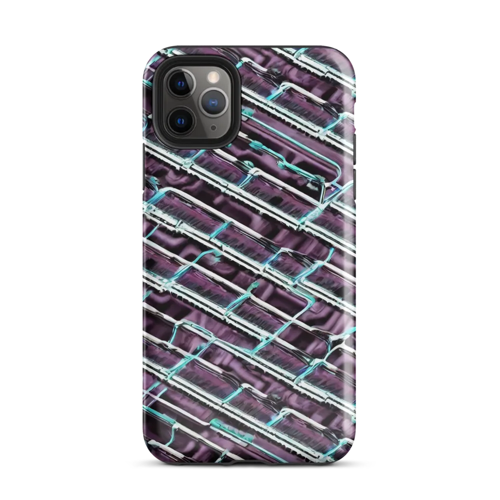 Trendy, Fashionable, Optical Illusion on Tough Case for iPhone® — Front