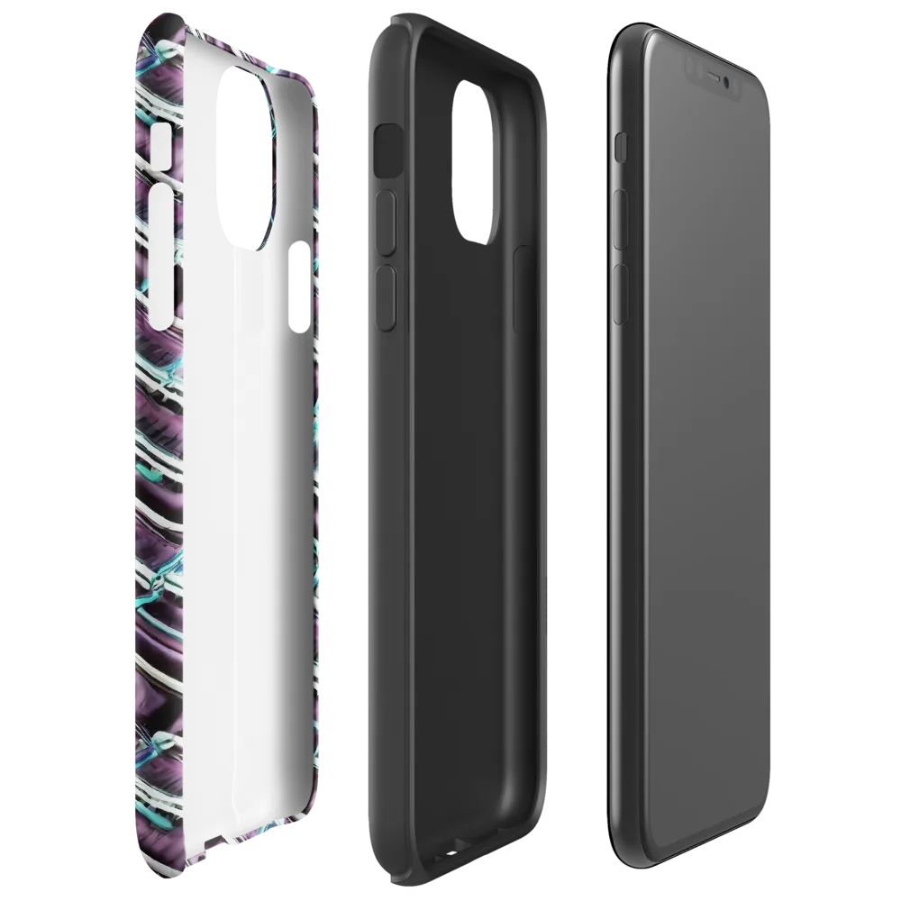 Trendy, Fashionable, Optical Illusion on Tough Case for iPhone® — Right