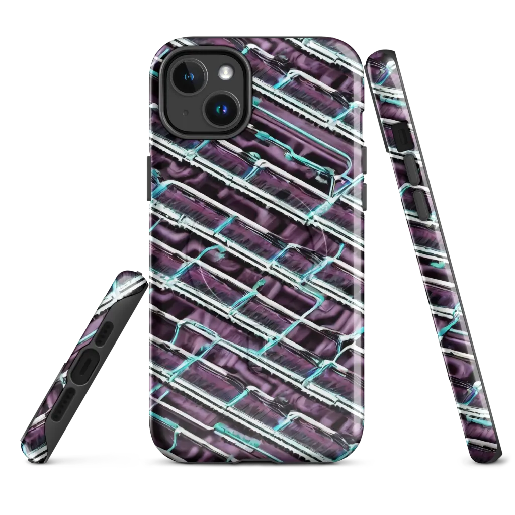 Trendy, Fashionable, Optical Illusion on MagSafe Tough Case for iPhone® — Front