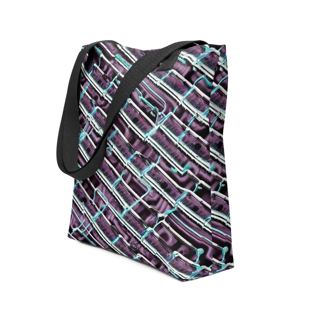 Trendy, Fashionable, Optical Illusion on Tote Bag — Front