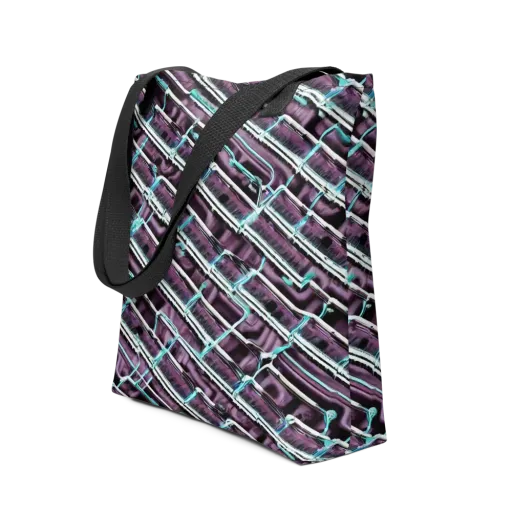 Trendy, Fashionable, Optical Illusion on a Tote Bag