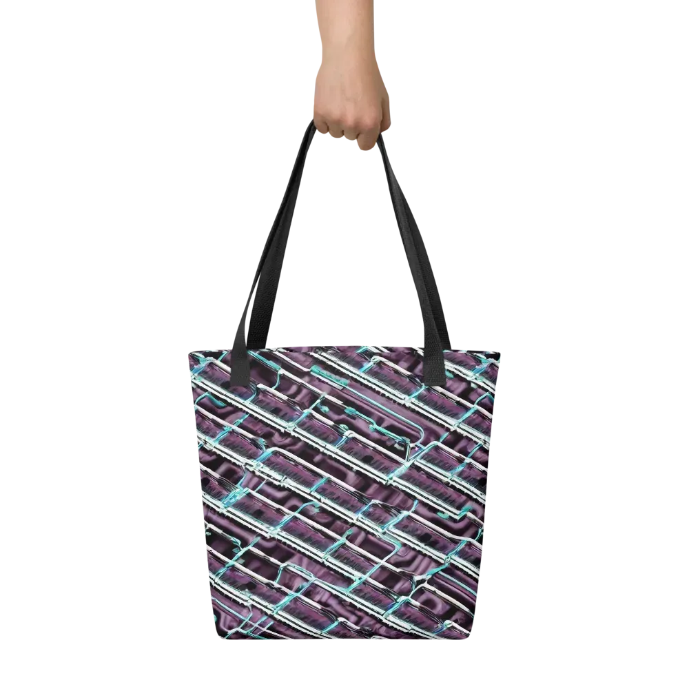 Trendy, Fashionable, Optical Illusion on Tote Bag — Front