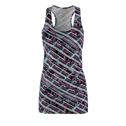 Trendy, Fashionable, Optical Illusion on a Racerback Dress