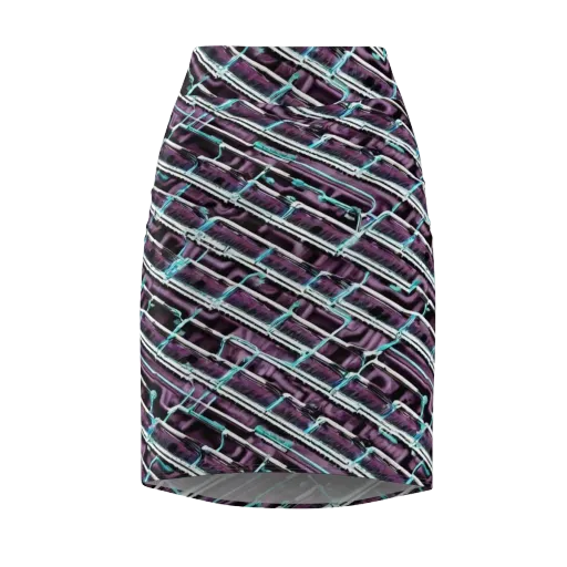 Trendy, Fashionable, Optical Illusion on a Pencil Skirt