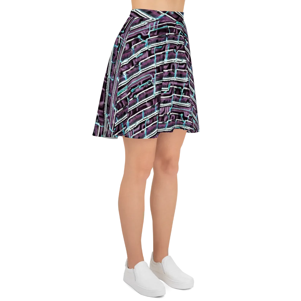 Trendy, Fashionable, Optical Illusion on Skater Skirt — Right
