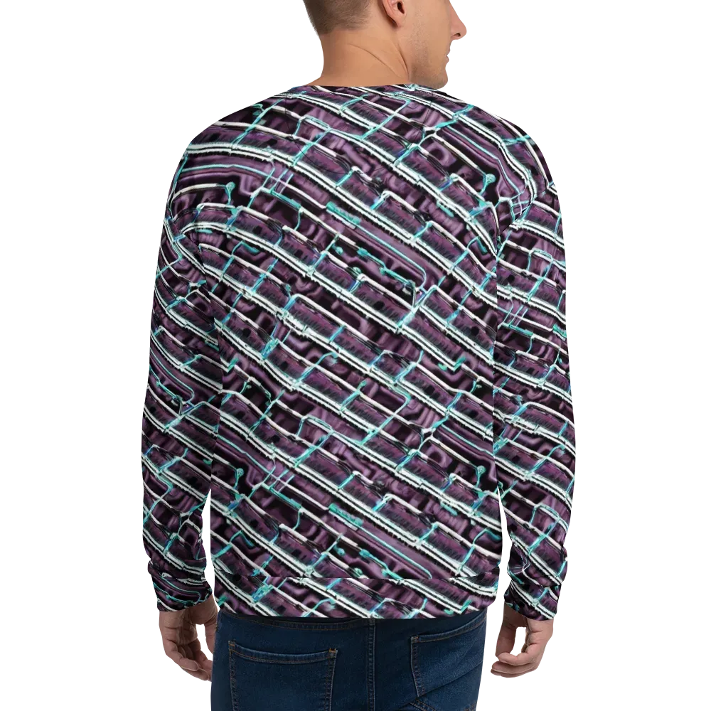 Trendy, Fashionable, Optical Illusion on Sweatshirt — Back