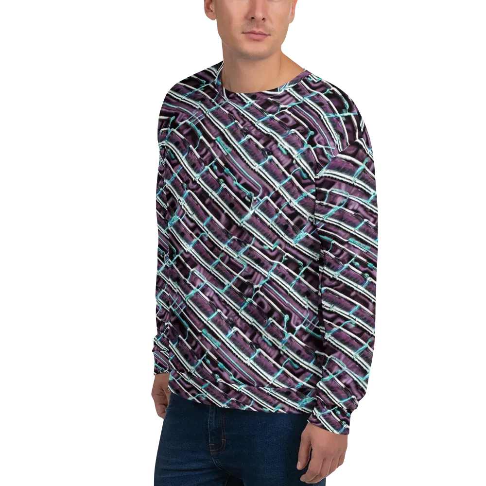 Trendy, Fashionable, Optical Illusion on Sweatshirt — Left Front