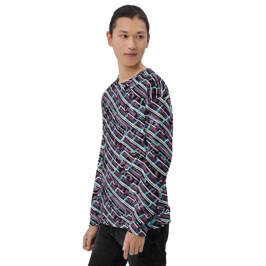 Trendy, Fashionable, Optical Illusion on Sweatshirt — Left Front
