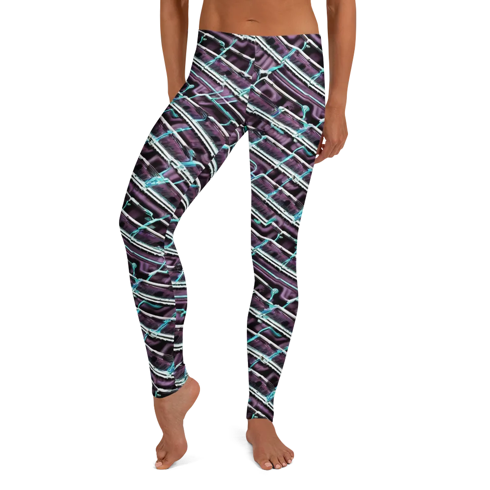 Trendy, Fashionable, Optical Illusion on Leggings — Front