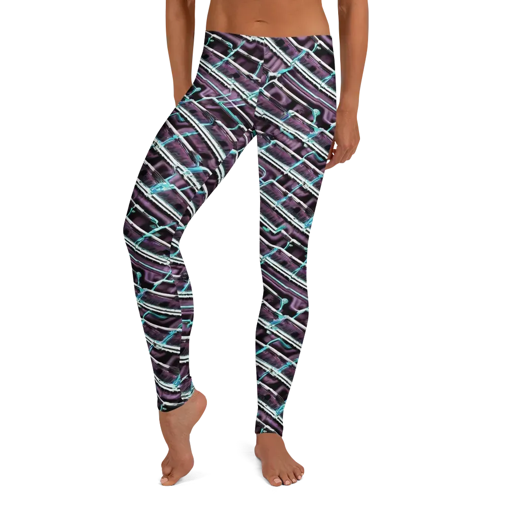 Trendy, Fashionable, Optical Illusion on Leggings — Front