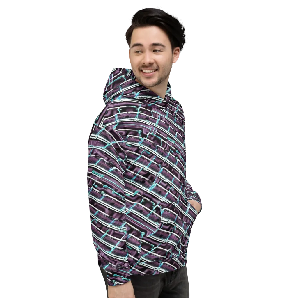 Trendy, Fashionable, Optical Illusion on Hoodie — Right