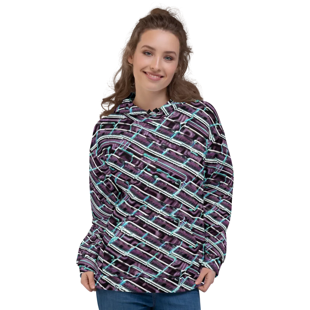 Trendy, Fashionable, Optical Illusion on Hoodie — Front