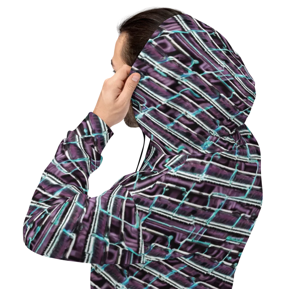 Trendy, Fashionable, Optical Illusion on Hoodie — Back