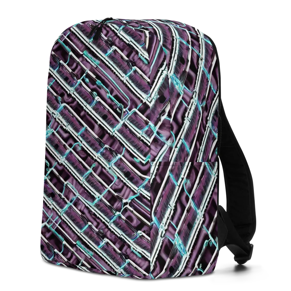 Trendy, Fashionable, Optical Illusion on Minimalist Backpack — Left