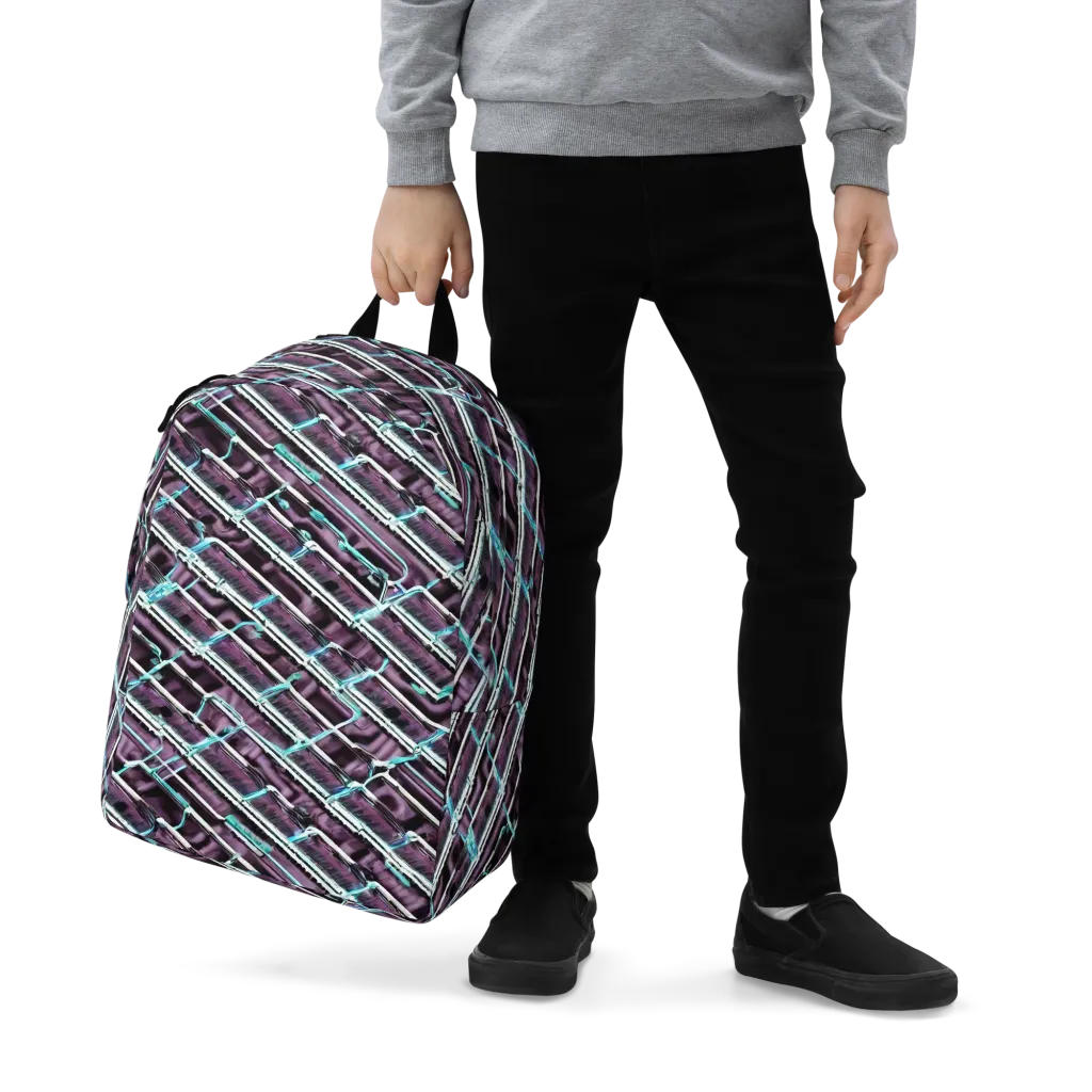 Trendy, Fashionable, Optical Illusion on Minimalist Backpack — Zoomed-in