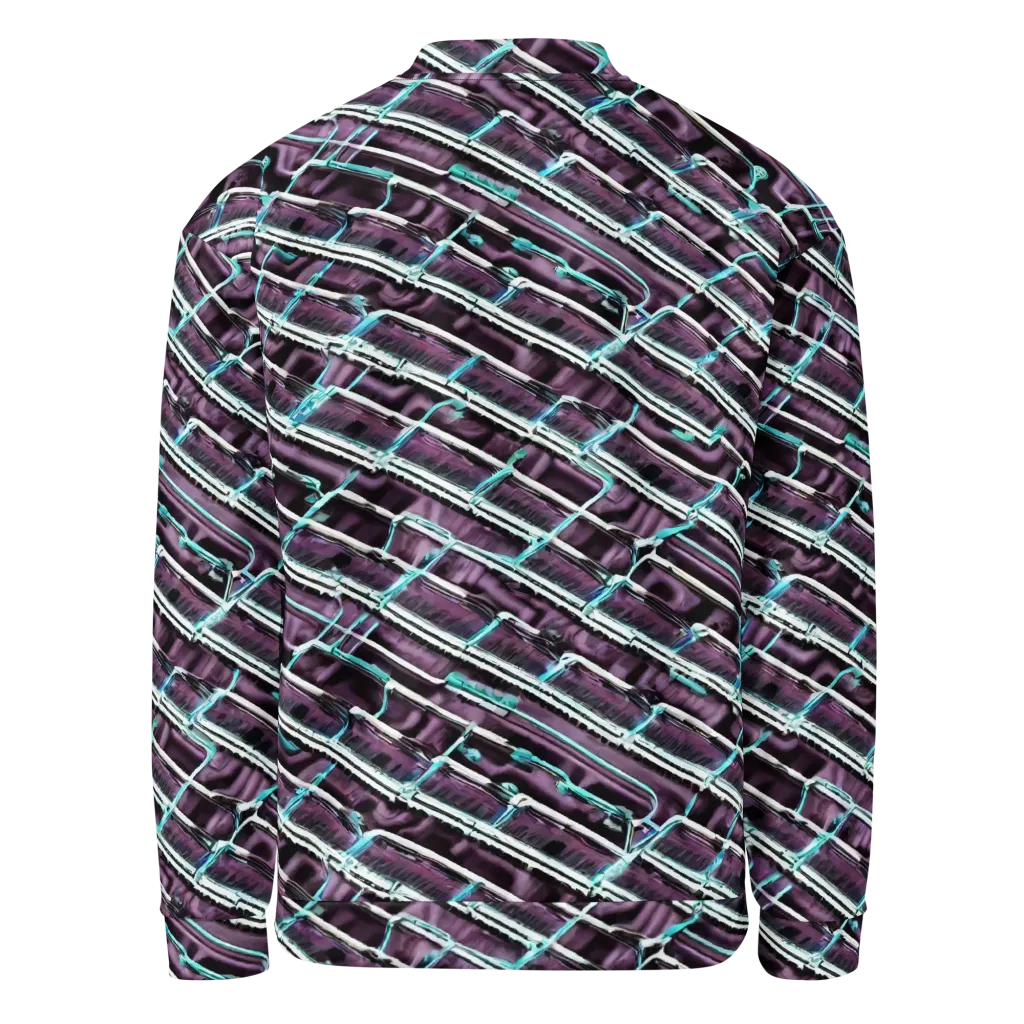 Trendy, Fashionable, Optical Illusion on Bomber Jacket — Back