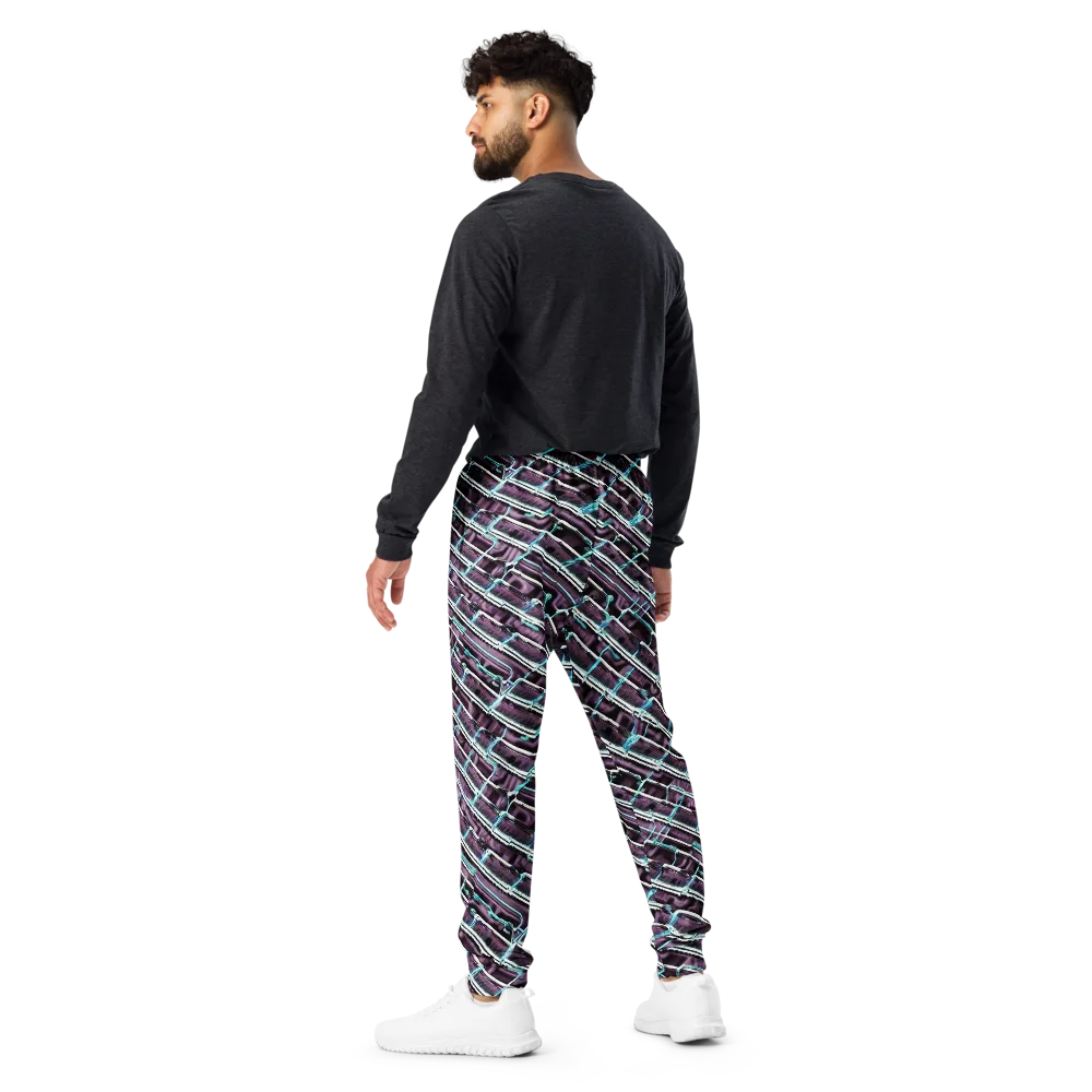Trendy, Fashionable, Optical Illusion on Men's Joggers — Back