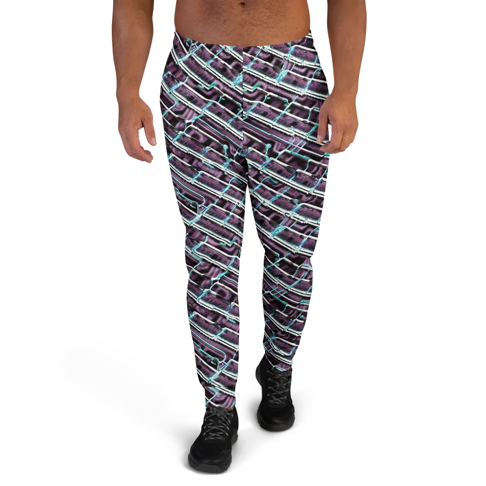 Trendy, Fashionable, Optical Illusion on Men's Joggers — Front