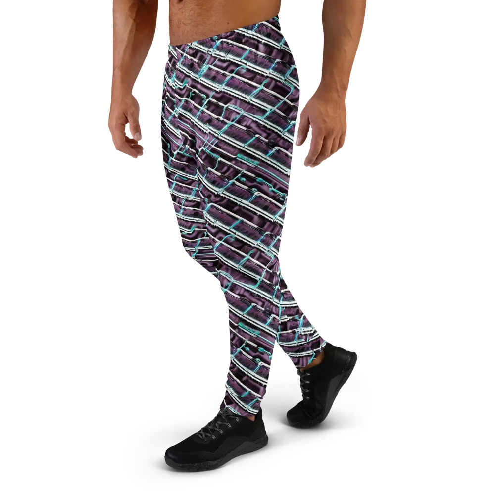 Trendy, Fashionable, Optical Illusion on Men's Joggers — Left