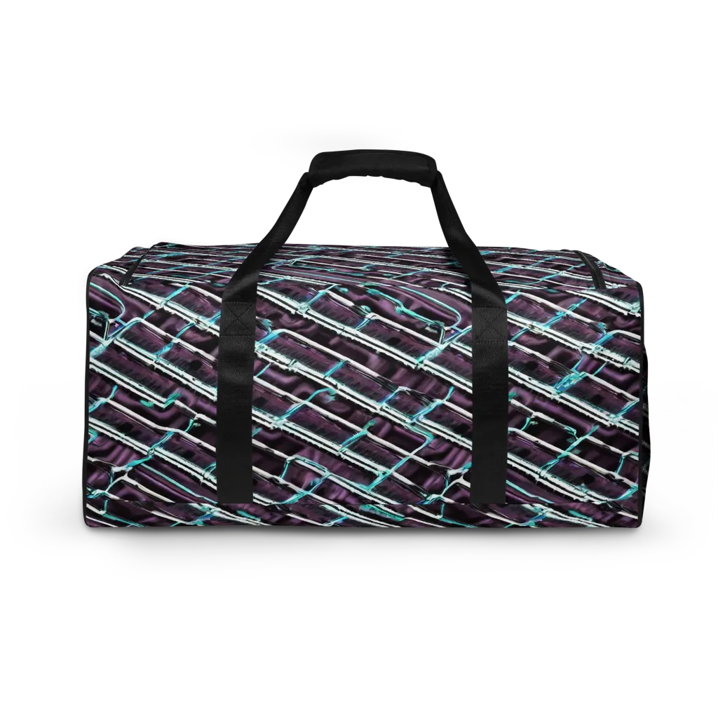 Trendy, Fashionable, Optical Illusion on Duffle Bag — Back
