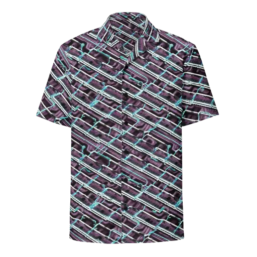 Trendy, Fashionable, Optical Illusion on a Button Shirt