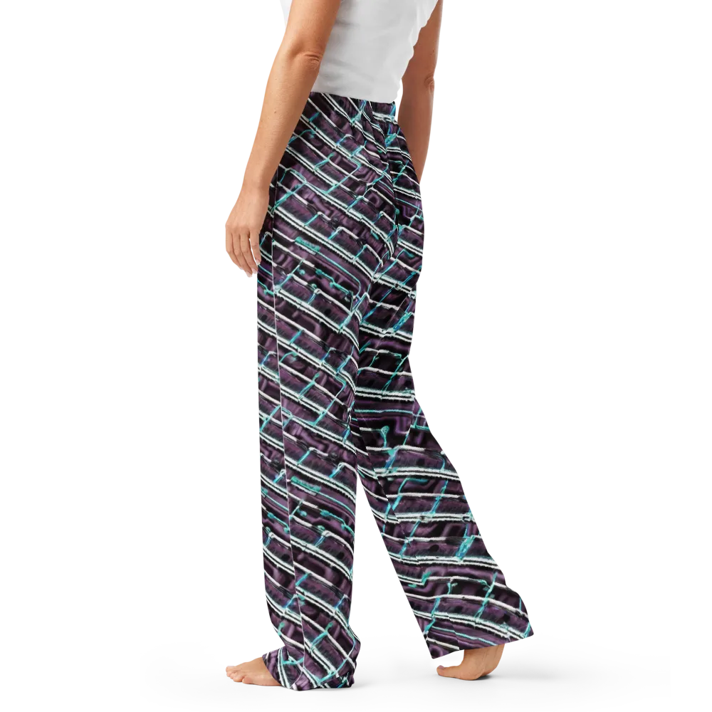 Trendy, Fashionable, Optical Illusion on Women's Pajama Pants — Left