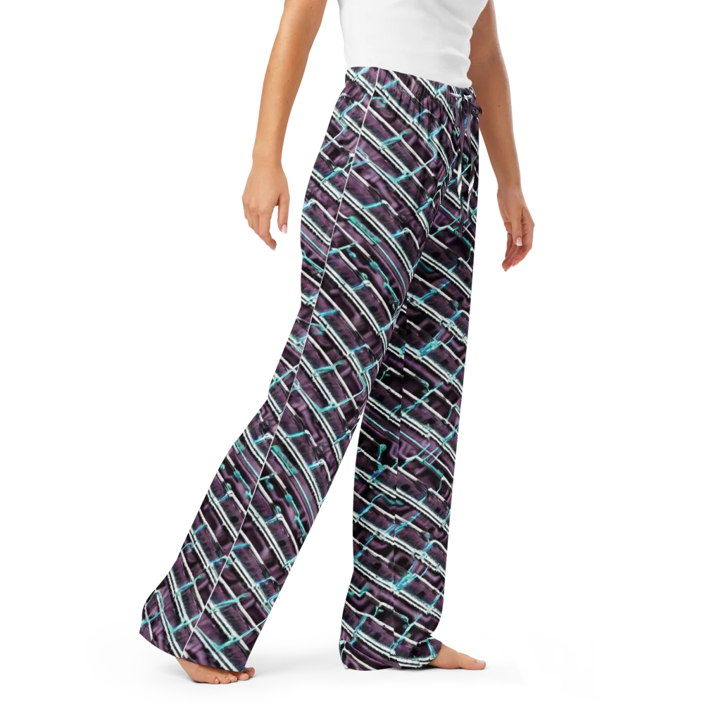 Trendy, Fashionable, Optical Illusion on Women's Pajama Pants — Right Front