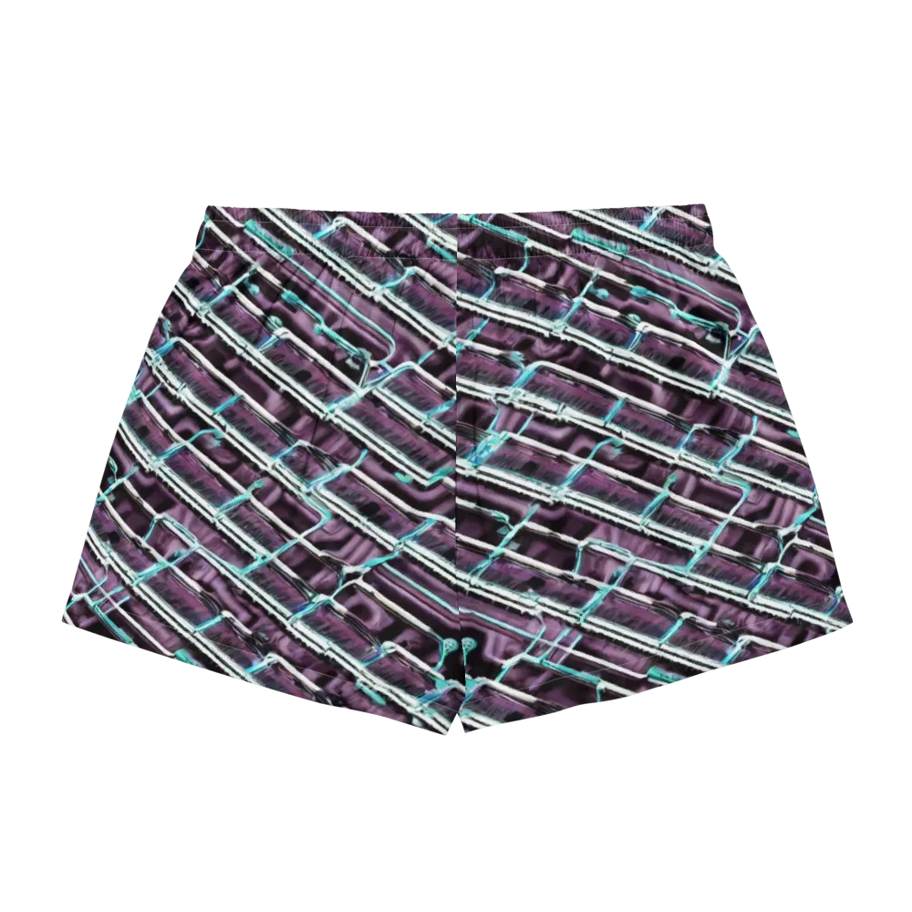 Trendy, Fashionable, Optical Illusion on Women's Pajama Shorts — Back