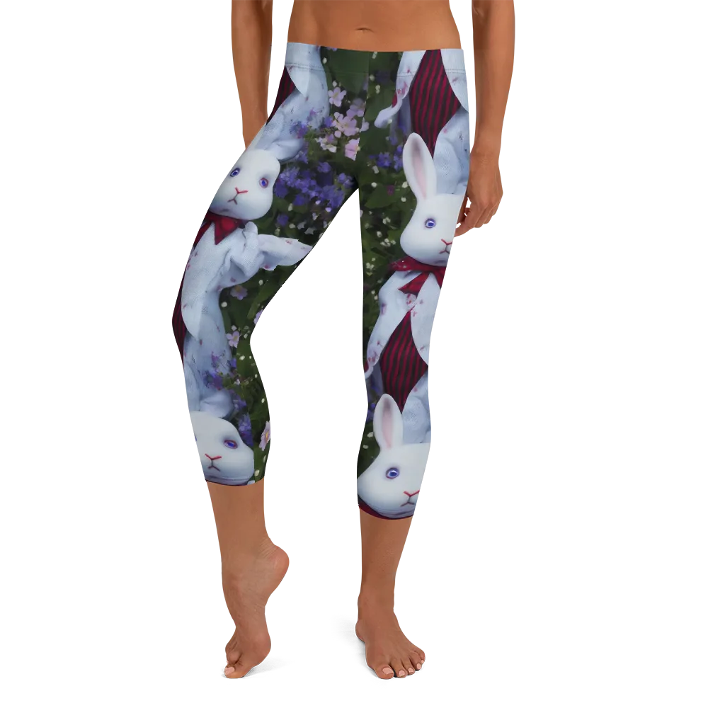 Hip, Sharp Focus, Beautiful on Capri Leggings — Front