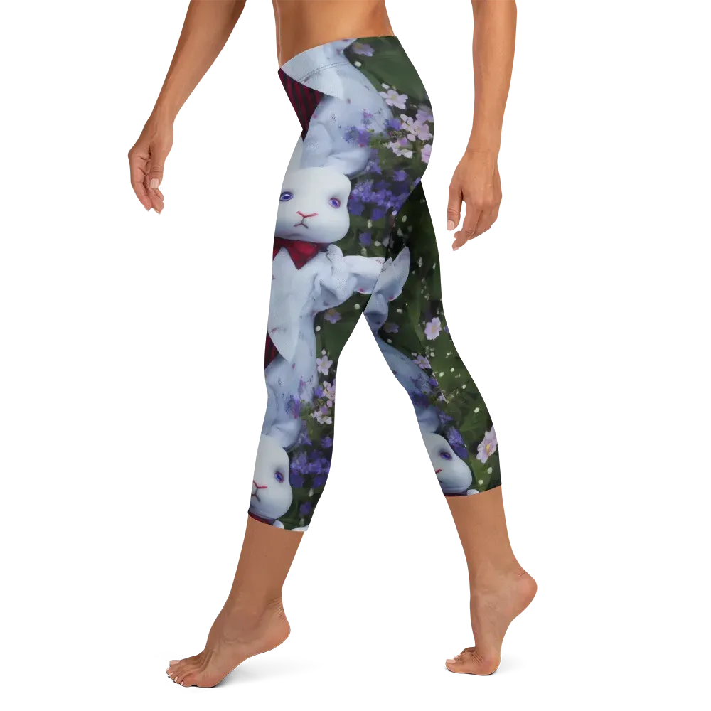 Hip, Sharp Focus, Beautiful on Capri Leggings — Left