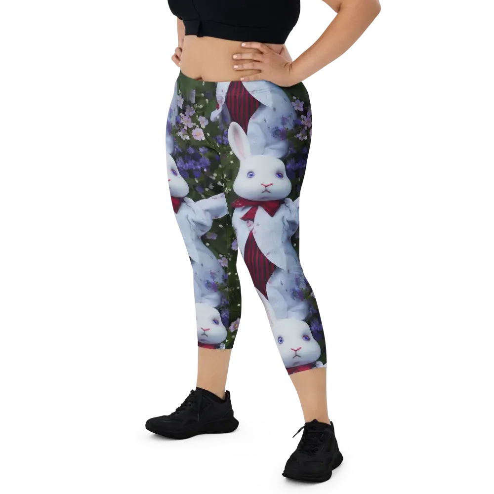Hip, Sharp Focus, Beautiful on Capri Leggings — Front